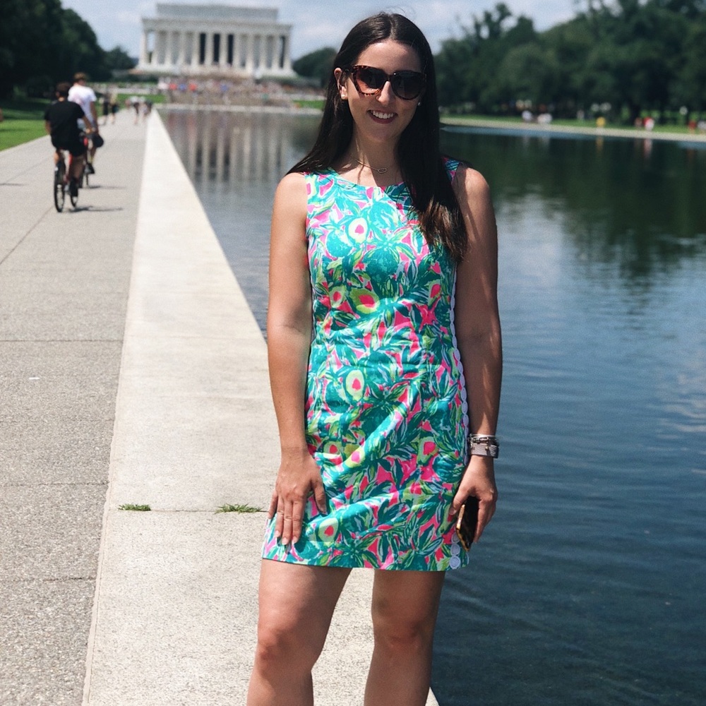 Lilly Pulitzer Avocado print mila shift dress